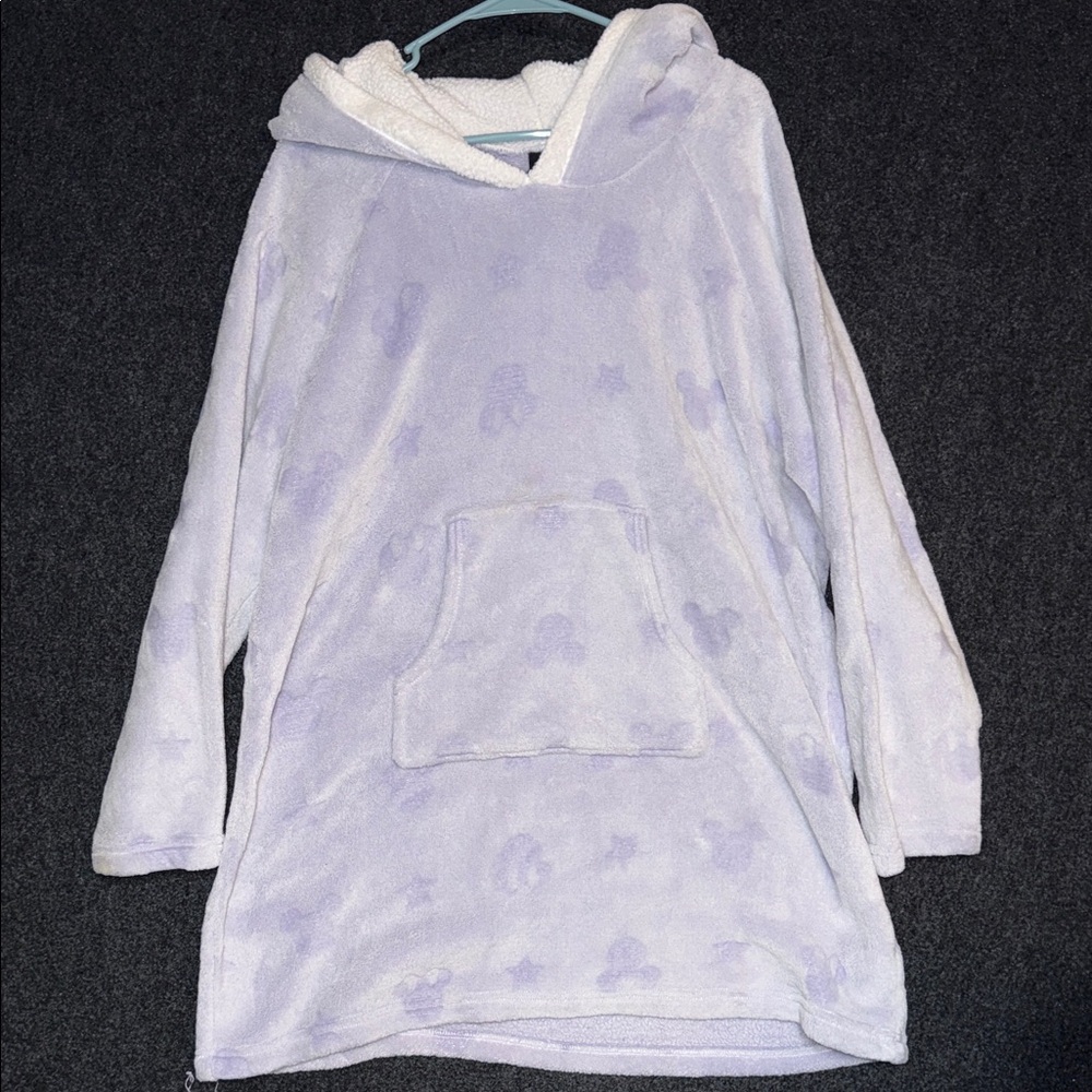 Disney Lavender Fleece Long Sleep Hoodie‎ XL